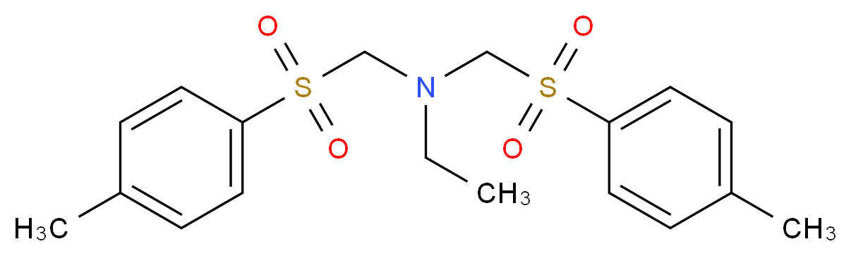 N,N-Bis(p-tolylsulfonylmethyl)ethylamine_Molecular_structure_CAS_35777-35-6)