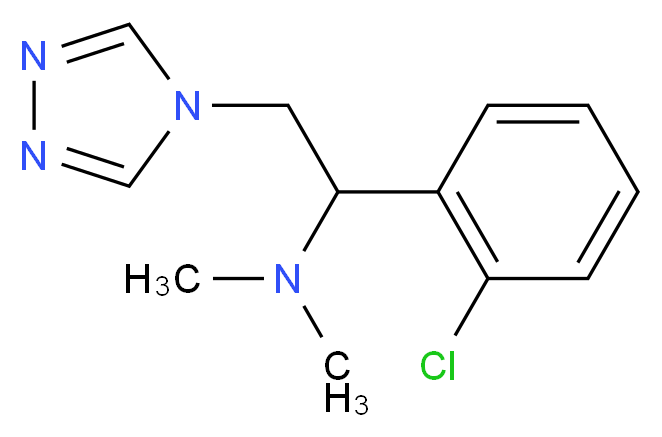 1-(2-chlorophenyl)-N,N-dimethyl-2-(4H-1,2,4-triazol-4-yl)ethanamine_Molecular_structure_CAS_)