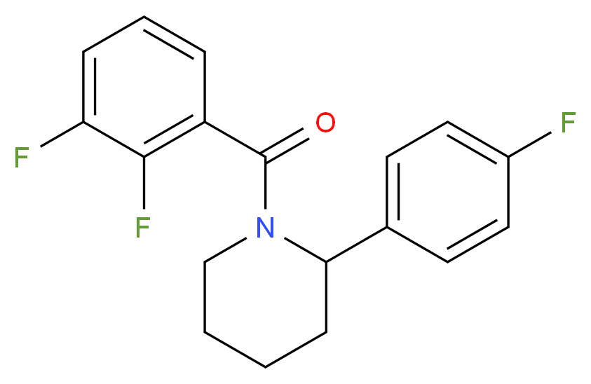 1-(2,3-difluorobenzoyl)-2-(4-fluorophenyl)piperidine_Molecular_structure_CAS_)