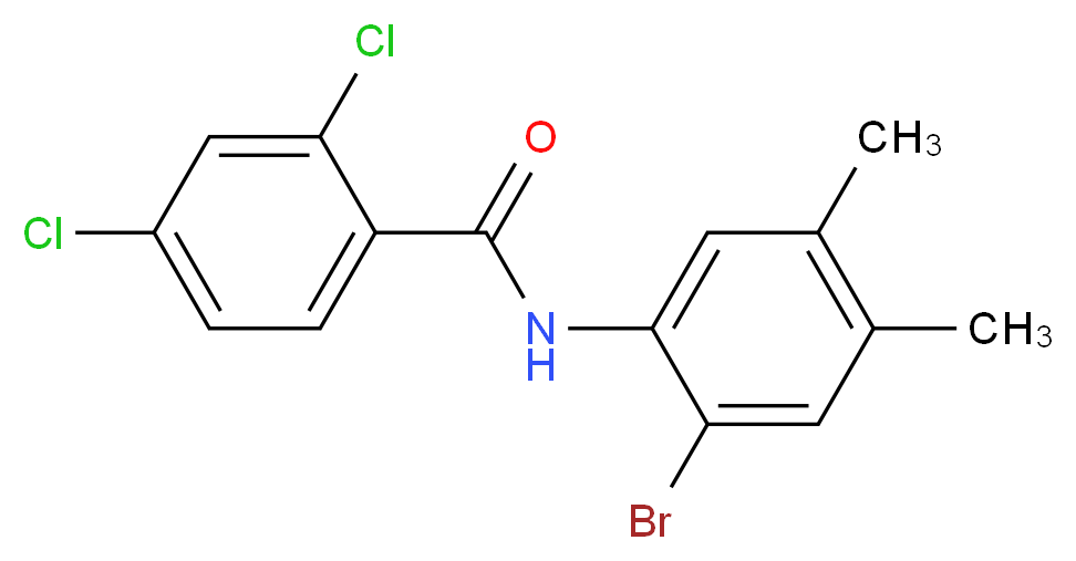 N-(2-bromo-4,5-dimethylphenyl)-2,4-dichlorobenzamide_Molecular_structure_CAS_509113-98-8)