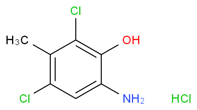 6-Amino-2,4-dichloro-3-methylphenol hydrochloride_Molecular_structure_CAS_39549-31-0)