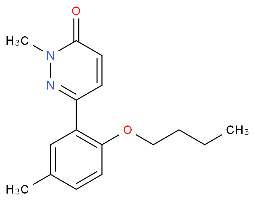 6-(2-butoxy-5-methylphenyl)-2-methylpyridazin-3(2H)-one_Molecular_structure_CAS_)