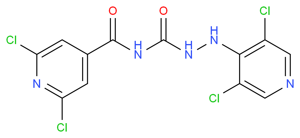 N1-[(2,6-dichloro-4-pyridyl)carbonyl]-2-(3,5-dichloro-4-pyridyl)hydrazine-1-carboxamide_Molecular_structure_CAS_)