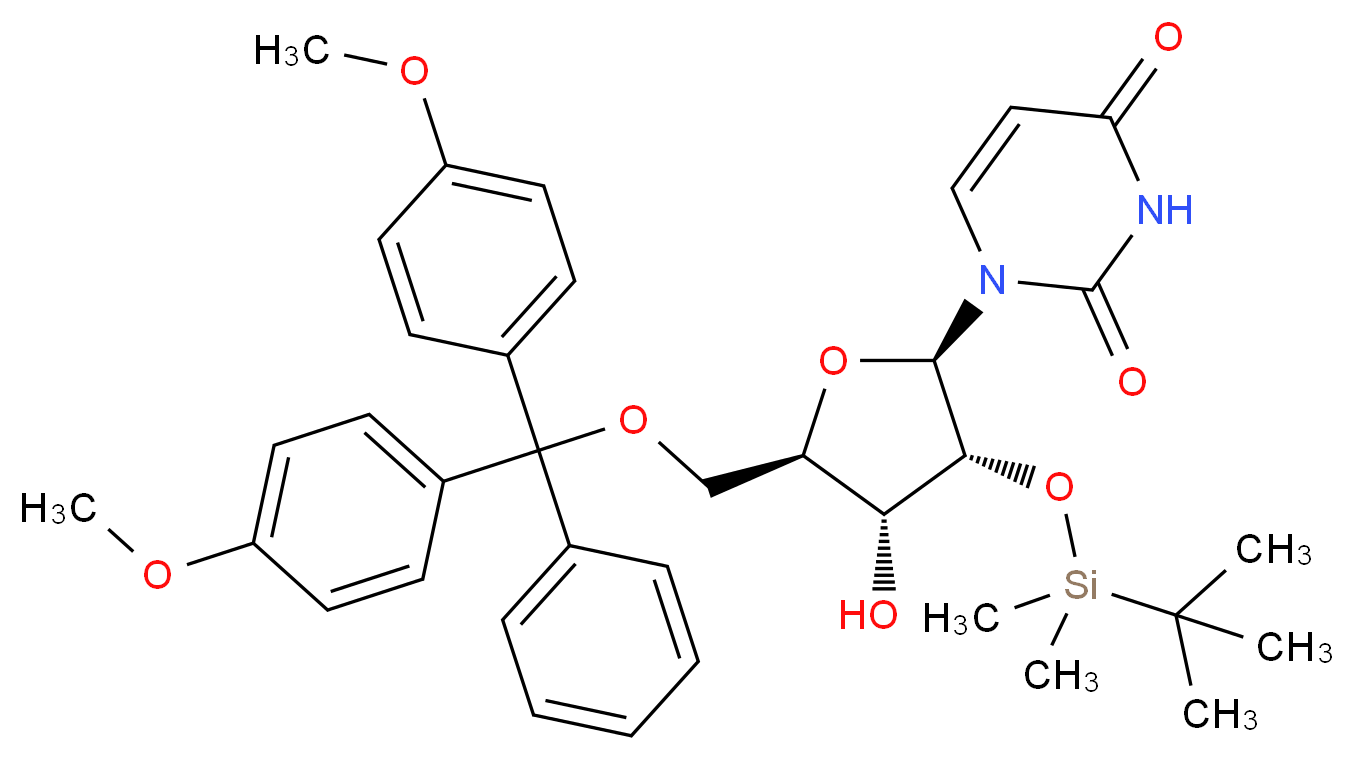 5'-O-DMT-2'-TBDMS-Uridine_Molecular_structure_CAS_81246-80-2)