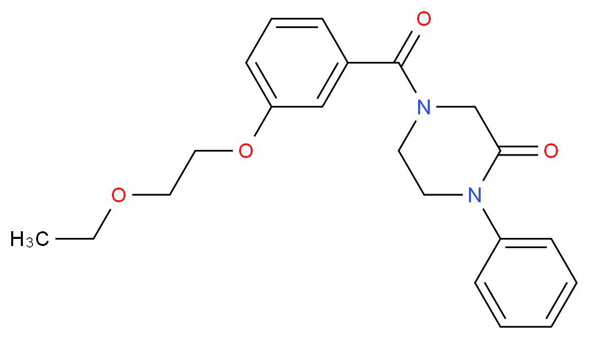 4-[3-(2-ethoxyethoxy)benzoyl]-1-phenyl-2-piperazinone_Molecular_structure_CAS_)