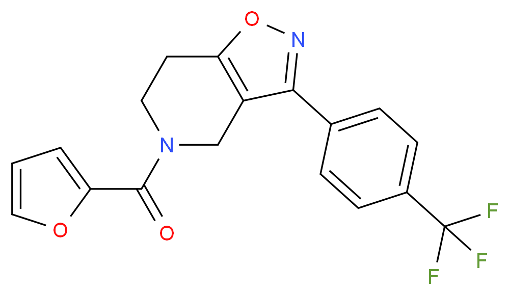 5-(2-furoyl)-3-[4-(trifluoromethyl)phenyl]-4,5,6,7-tetrahydroisoxazolo[4,5-c]pyridine_Molecular_structure_CAS_)