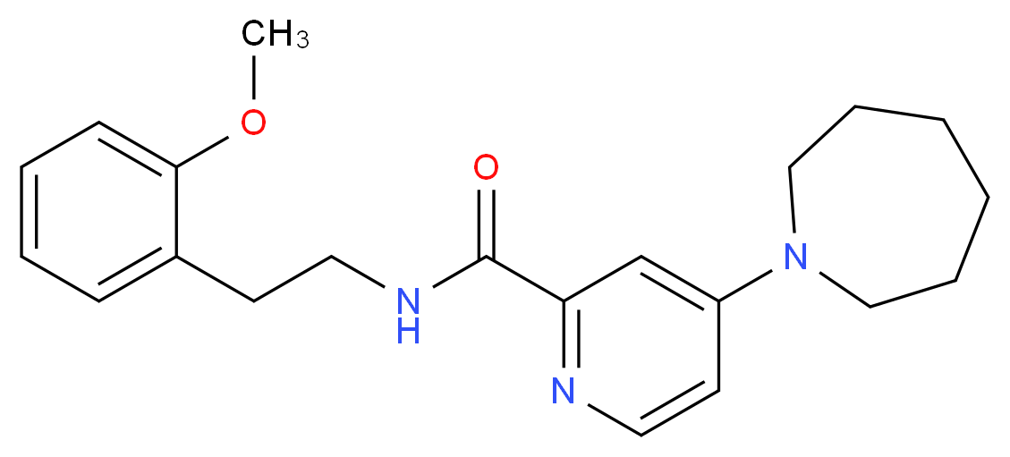 4-(1-azepanyl)-N-[2-(2-methoxyphenyl)ethyl]-2-pyridinecarboxamide_Molecular_structure_CAS_)