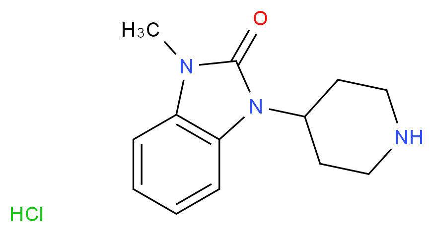 1-Methyl-3-(piperidin-4-yl)-1H-benzo[d]imidazol-2(3H)-one hydrochloride_Molecular_structure_CAS_2147-85-5)