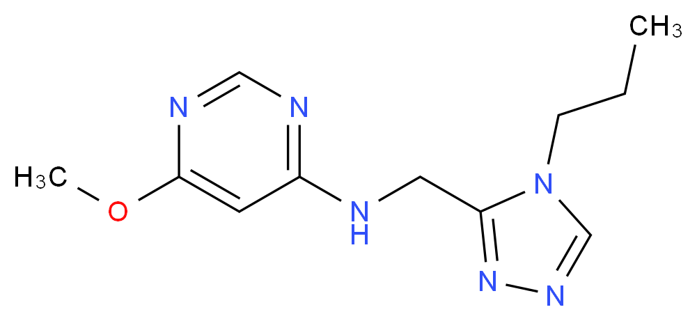 6-methoxy-N-[(4-propyl-4H-1,2,4-triazol-3-yl)methyl]pyrimidin-4-amine_Molecular_structure_CAS_)