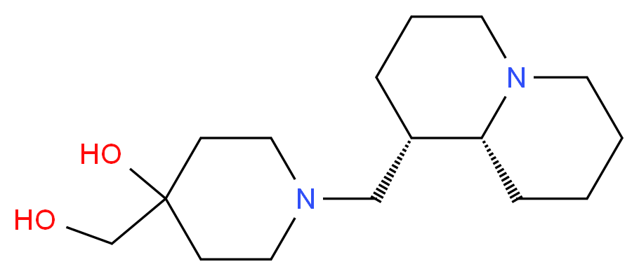 4-(hydroxymethyl)-1-[(1S,9aR)-octahydro-2H-quinolizin-1-ylmethyl]-4-piperidinol_Molecular_structure_CAS_)