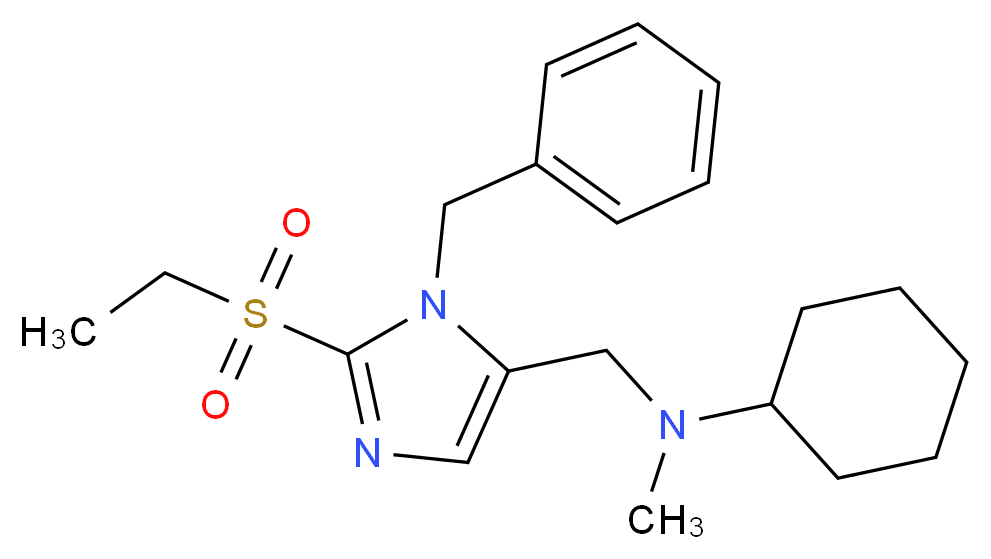 N-{[1-benzyl-2-(ethylsulfonyl)-1H-imidazol-5-yl]methyl}-N-methylcyclohexanamine_Molecular_structure_CAS_)