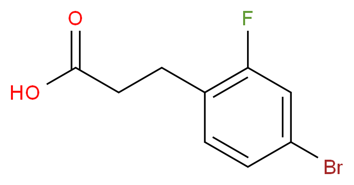 3-(4-bromo-2-fluorophenyl)propanoic acid_Molecular_structure_CAS_)