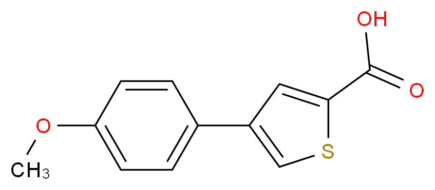 4-(4-Methoxyphenyl)thiophene-2-carboxylic acid_Molecular_structure_CAS_)