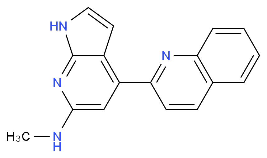 N-methyl-4-quinolin-2-yl-1H-pyrrolo[2,3-b]pyridin-6-amine_Molecular_structure_CAS_)