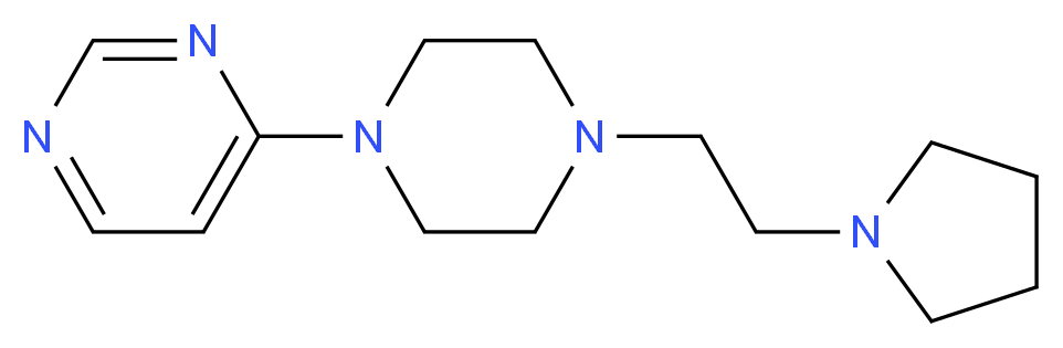 4-[4-(2-pyrrolidin-1-ylethyl)piperazin-1-yl]pyrimidine_Molecular_structure_CAS_)