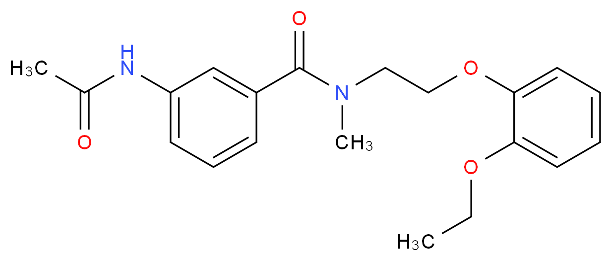 3-(acetylamino)-N-[2-(2-ethoxyphenoxy)ethyl]-N-methylbenzamide_Molecular_structure_CAS_)