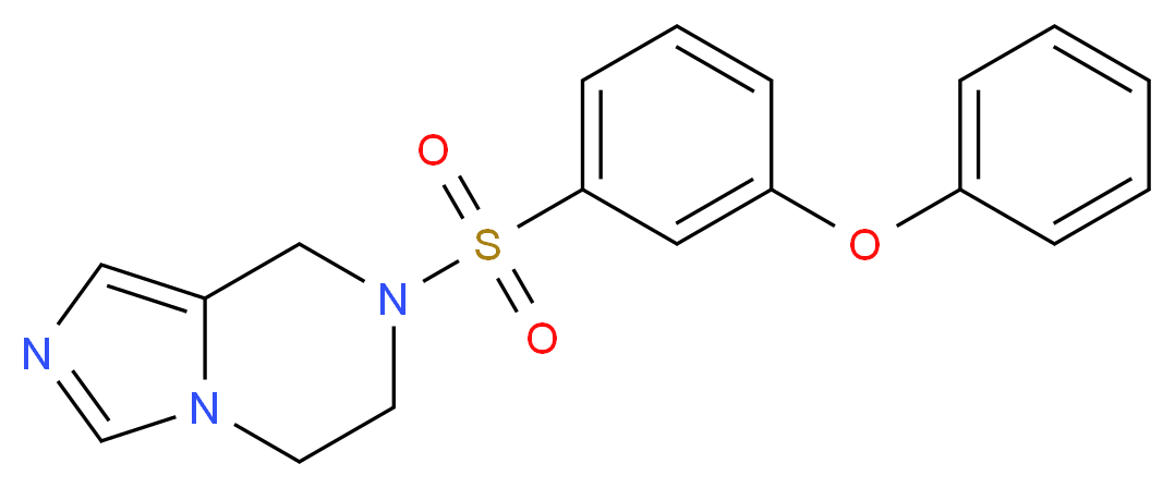 7-[(3-phenoxyphenyl)sulfonyl]-5,6,7,8-tetrahydroimidazo[1,5-a]pyrazine_Molecular_structure_CAS_)