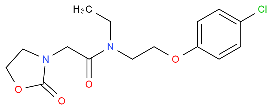 N-[2-(4-chlorophenoxy)ethyl]-N-ethyl-2-(2-oxo-1,3-oxazolidin-3-yl)acetamide_Molecular_structure_CAS_)