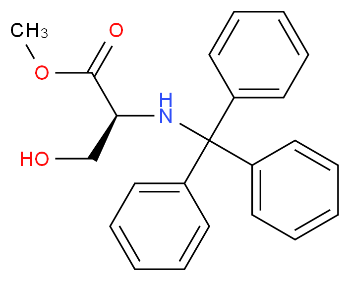 N-Trityl-L-serine methyl ester_Molecular_structure_CAS_4465-44-5)