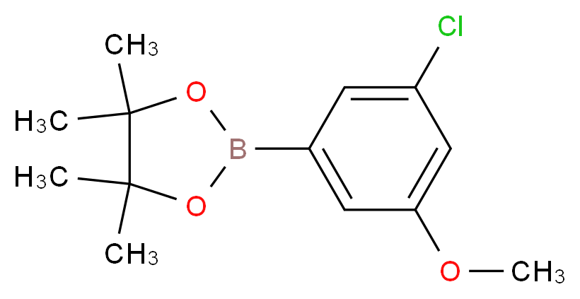 2-(3-Chloro-5-methoxyphenyl)-4,4,5,5-tetramethyl-1,3,2-dioxaborolane_Molecular_structure_CAS_929626-16-4)