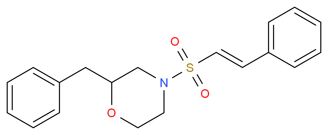 2-benzyl-4-{[(E)-2-phenylvinyl]sulfonyl}morpholine_Molecular_structure_CAS_)