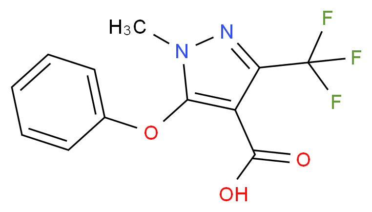1-methyl-5-phenoxy-3-(trifluoromethyl)-1H-pyrazole-4-carboxylic acid_Molecular_structure_CAS_921939-08-4)