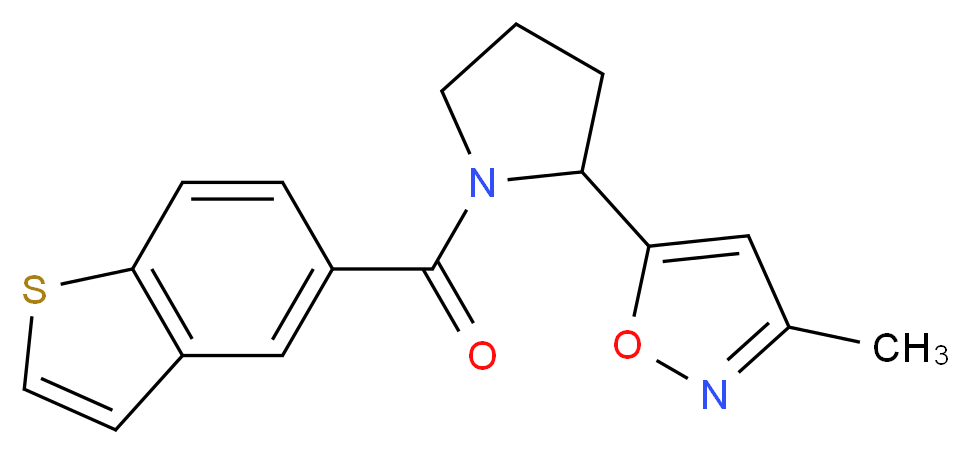 5-[1-(1-benzothien-5-ylcarbonyl)-2-pyrrolidinyl]-3-methylisoxazole_Molecular_structure_CAS_)