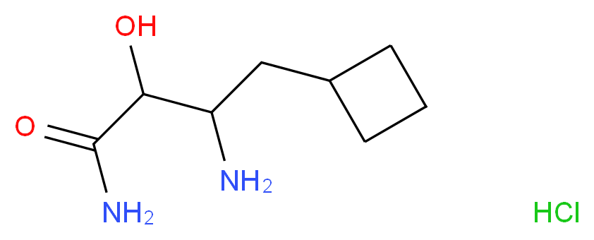 β-Amino-α-hydroxycyclobutanebutanamide Hydrochloride _Molecular_structure_CAS_394735-23-0)