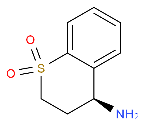 (4S)-4-amino-3,4-dihydro-2H-1$l^{6}-benzothiopyran-1,1-dione_Molecular_structure_CAS_)