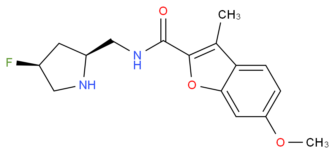 N-{[(2S,4S)-4-fluoro-2-pyrrolidinyl]methyl}-6-methoxy-3-methyl-1-benzofuran-2-carboxamide_Molecular_structure_CAS_)