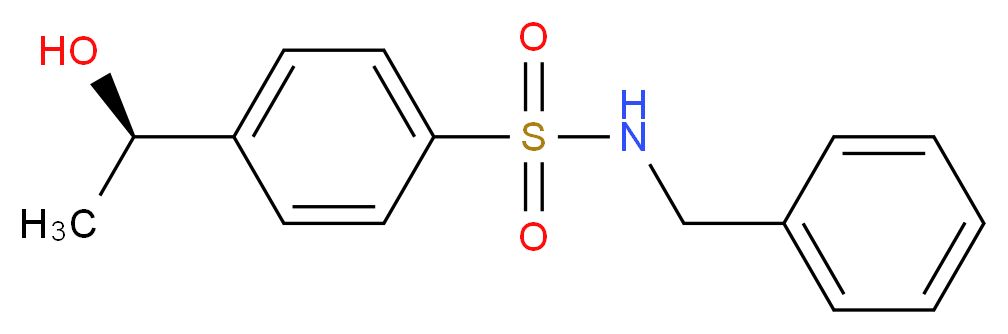 N-benzyl-4-[(1R)-1-hydroxyethyl]benzenesulfonamide_Molecular_structure_CAS_)