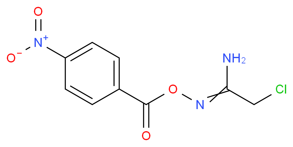 2-chloro-N'-[(4-nitrobenzoyl)oxy]ethanimidamide_Molecular_structure_CAS_)