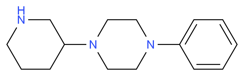 1-phenyl-4-(3-piperidinyl)piperazine_Molecular_structure_CAS_)