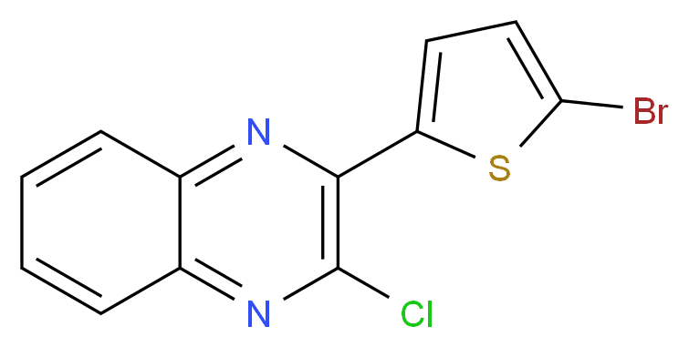 2-(5-Bromo-2-thienyl)-3-chloroquinoxaline_Molecular_structure_CAS_)
