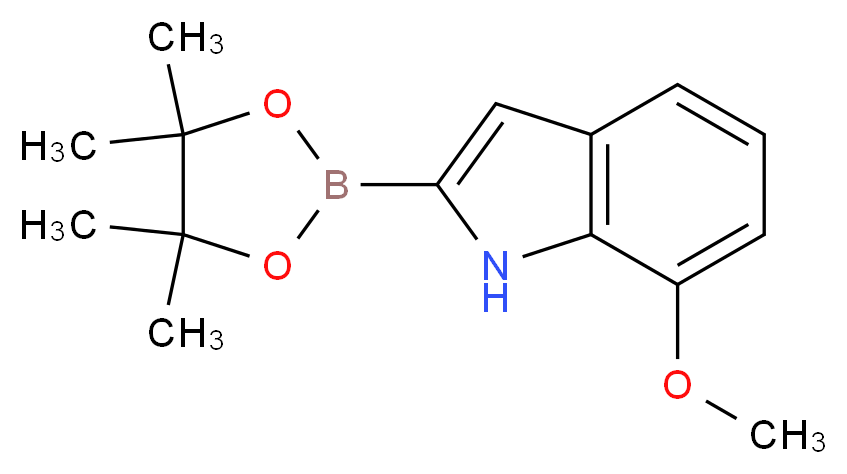 7-Methoxy-2-(4,4,5,5-tetramethyl-1,3,2-dioxaborolan-2-yl)-1H-indole_Molecular_structure_CAS_1072812-69-1)