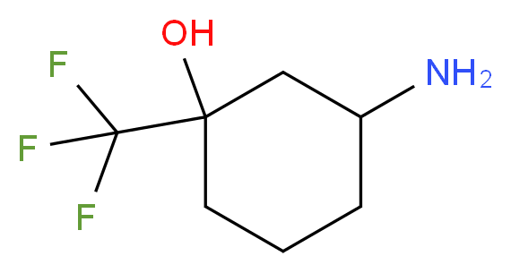 3-amino-1-(trifluoromethyl)cyclohexan-1-ol_Molecular_structure_CAS_)