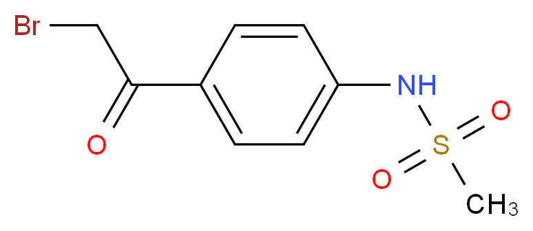 N-[4-(2-Bromoacetyl)phenyl]methanesulfonamide_Molecular_structure_CAS_)