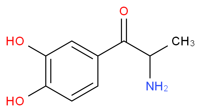2-Amino-3',4'-dihydroxypropiophenone_Molecular_structure_CAS_19490-60-9)