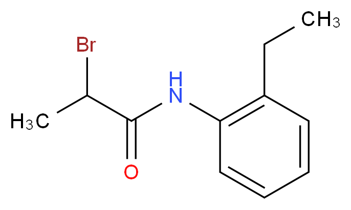 2-Bromo-N-(2-ethylphenyl)propanamide_Molecular_structure_CAS_)