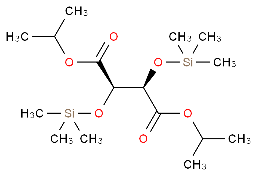 (+)-Diisopropyl-O,O′-bis(trimethylsilyl)-L-tartrate_Molecular_structure_CAS_130678-42-1)