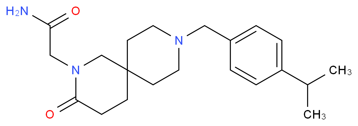 2-[9-(4-isopropylbenzyl)-3-oxo-2,9-diazaspiro[5.5]undec-2-yl]acetamide_Molecular_structure_CAS_)