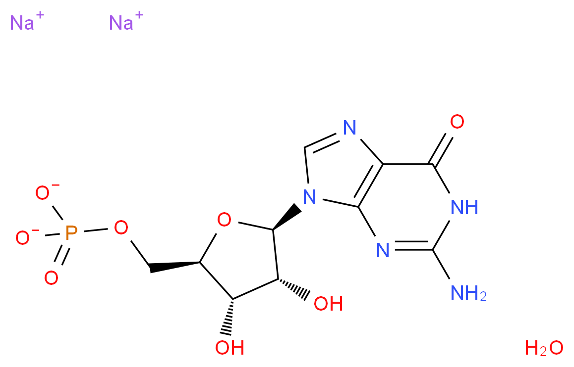 Guanosine 5′-monophosphate disodium salt hydrate_Molecular_structure_CAS_5550-12-9)