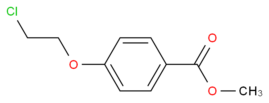 4-(2-Chloro-ethoxy)-benzoic acid methyl ester_Molecular_structure_CAS_)