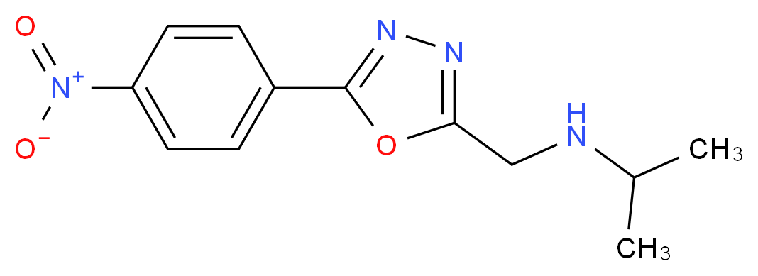 N-{[5-(4-nitrophenyl)-1,3,4-oxadiazol-2-yl]methyl}propan-2-amine_Molecular_structure_CAS_)