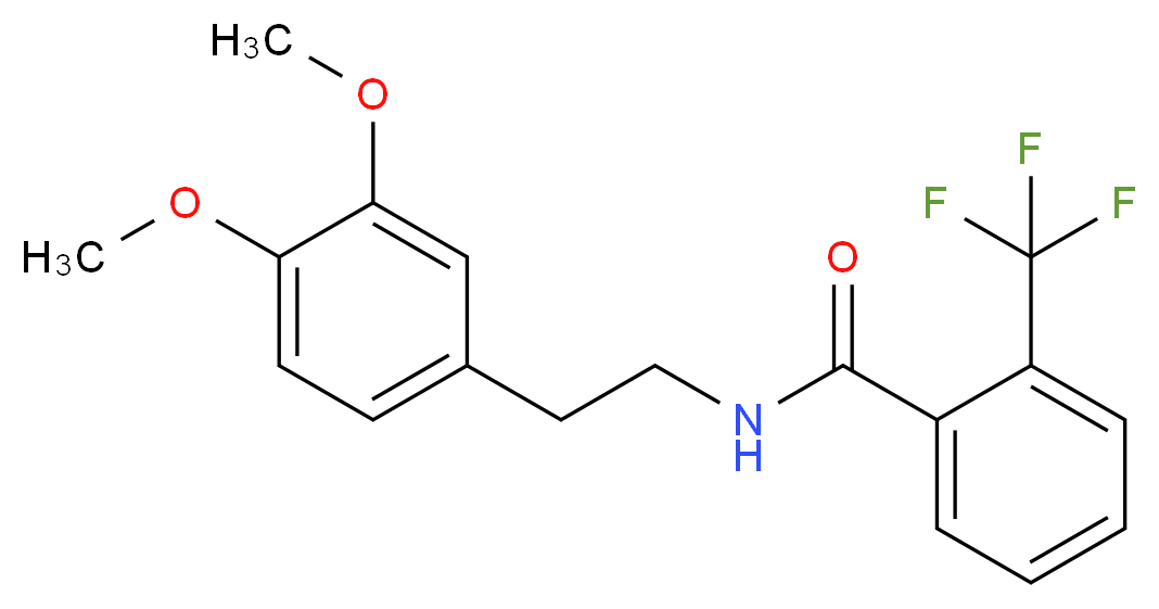N-[2-(3,4-Dimethoxyphenyl)ethyl]-2-(trifluoromethyl)benzamide_Molecular_structure_CAS_)