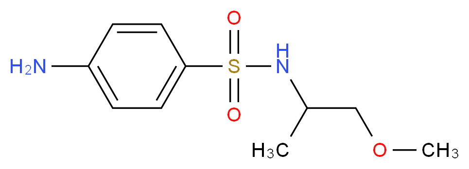 4-amino-N-(2-methoxy-1-methylethyl)benzenesulfonamide_Molecular_structure_CAS_)