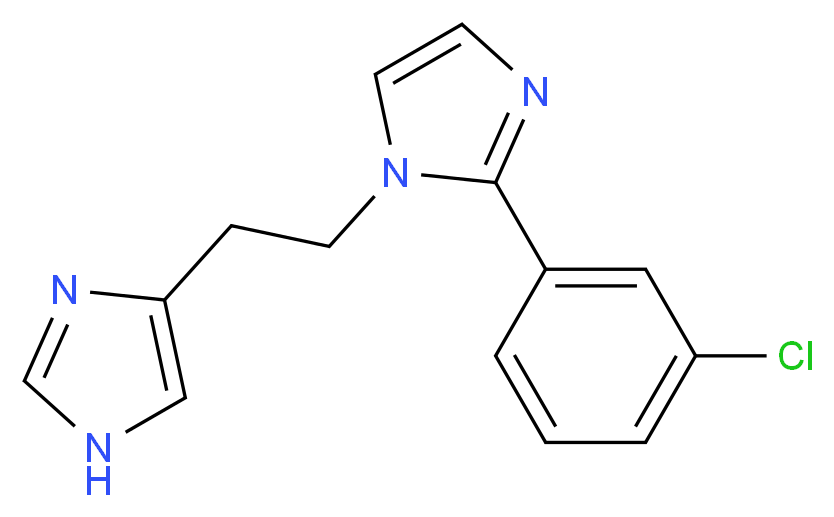 2-(3-chlorophenyl)-1-[2-(1H-imidazol-4-yl)ethyl]-1H-imidazole_Molecular_structure_CAS_)