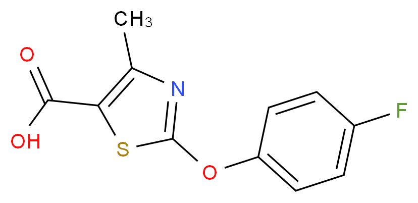 2-(4-fluorophenoxy)-4-methylthiazole-5-carboxylic acid_Molecular_structure_CAS_)