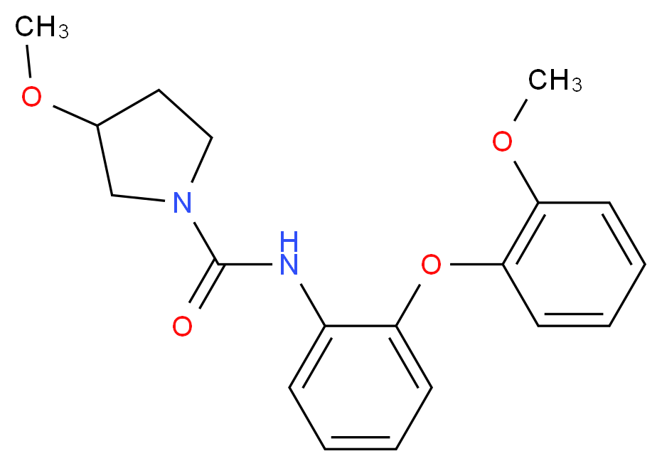 3-methoxy-N-[2-(2-methoxyphenoxy)phenyl]pyrrolidine-1-carboxamide_Molecular_structure_CAS_)