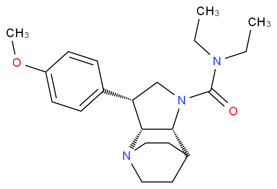 (3R*,3aR*,7aR*)-N,N-diethyl-3-(4-methoxyphenyl)hexahydro-4,7-ethanopyrrolo[3,2-b]pyridine-1(2H)-carboxamide_Molecular_structure_CAS_)